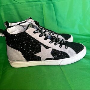 Vintage Havana Glittery Black Sneakers